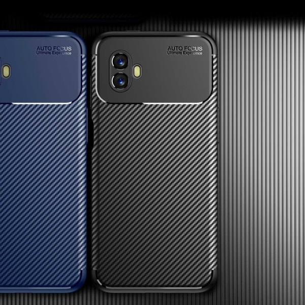 SKALO Samsung Xcover6 Pro 5G Carbon Fiber TPU cover - Blå Blue