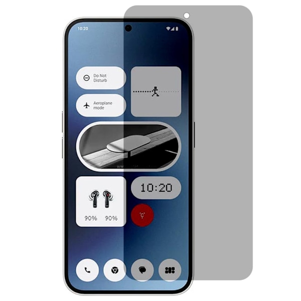 2-PAK SKALO Nothing Phone (2a) Plus Privacy Hærdet Glas Skærmbeskyttelse - Sort Black