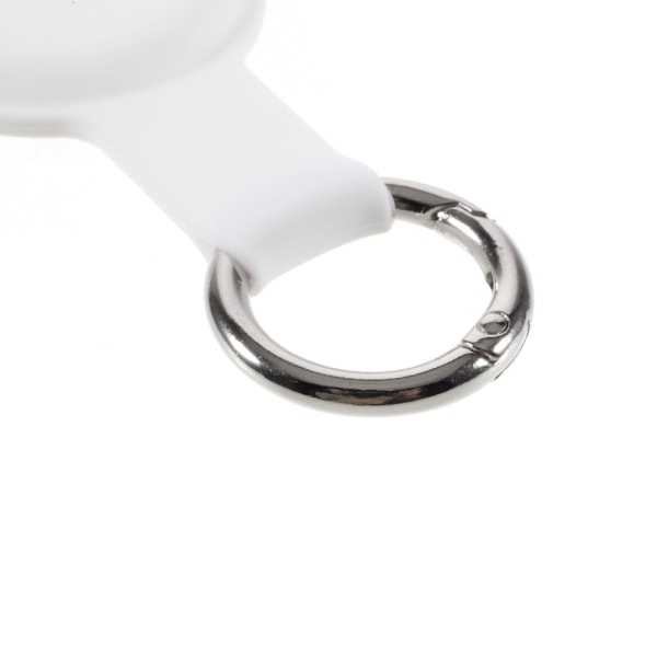 SKALO AirTag-pidike silikonisella avainrenkaalla varustettuna - White