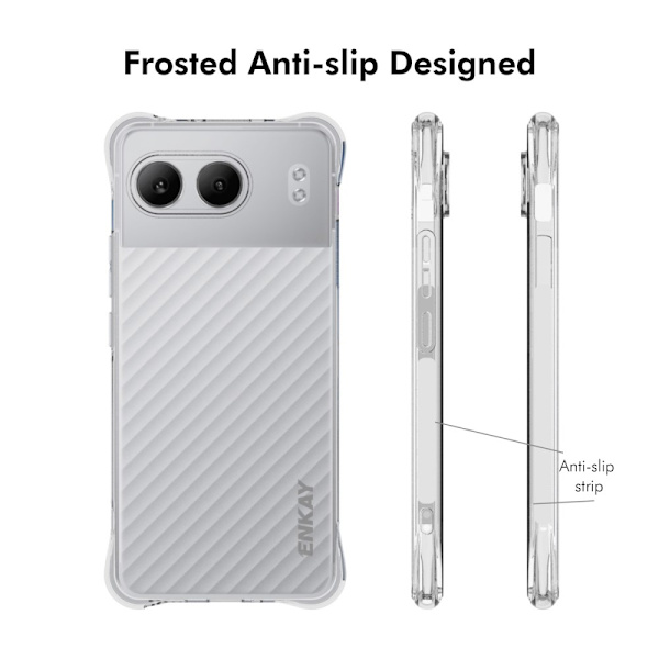 ENKAY OnePlus Nord 4 Corner Airbag TPU Suojakuori Transparent