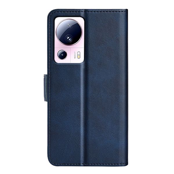 SKALO Xiaomi 13 Lite Premium Wallet Flip Cover - Blå Blue