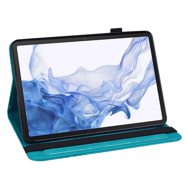 SKALO Samsung Tab S8 Mandala Suojakotelo - Sininen Blue