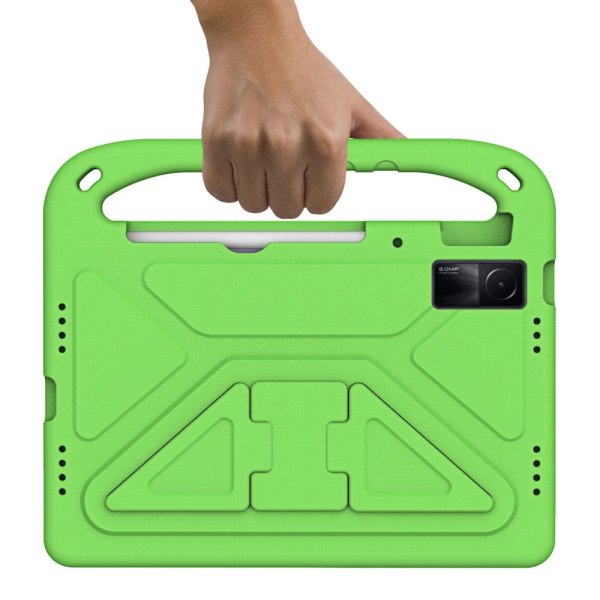 SKALO Xiaomi Redmi Pad Lapsikuori kahvalla ja jalustalla - Vihre Green