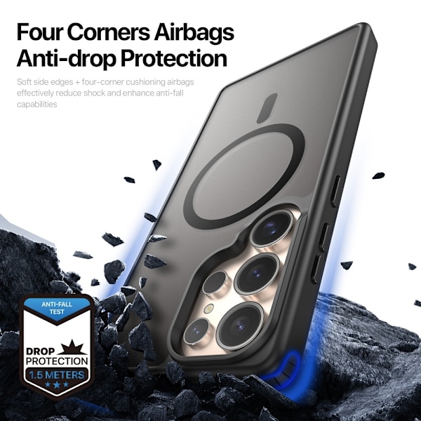 DUX DUCIS Samsung S25 Ultra Yind Series Matt Finish Skal - Svart Svart