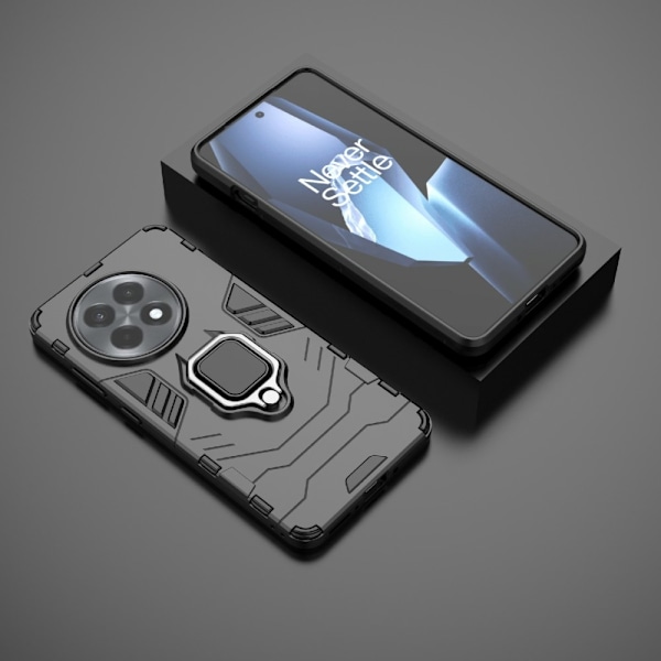 SKALO OnePlus 13R Armor Metallring Cover - Sort Black