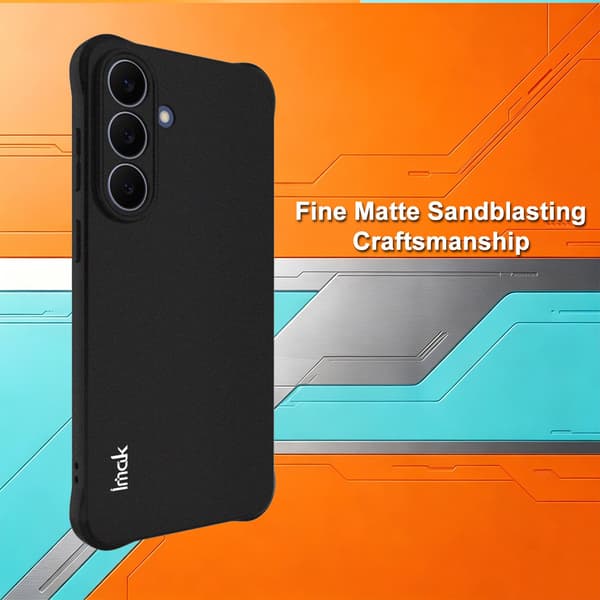 IMAK Drop Proof Matte TPU Cover til Samsung Galaxy S26 FE - Sort Black