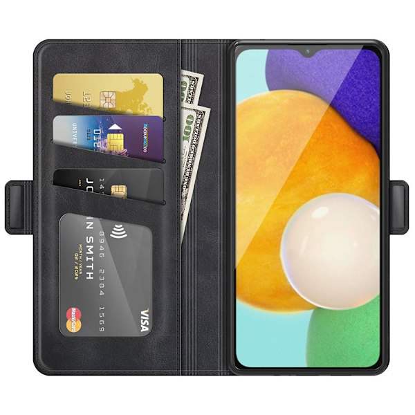 SKALO Samsung A13 5G Premium Plånboksfodral - Svart Svart