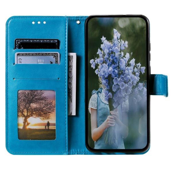 SKALO Sony Xperia 5 V Mandala lompakkokotelo - Sininen Blue