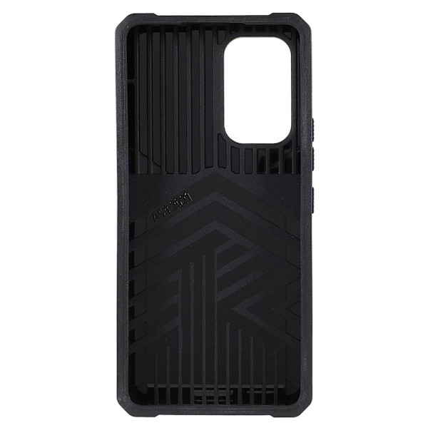 SKALO Samsung A53 5G Armor Card Holder Camera Slider Suojakuori - Musta Black