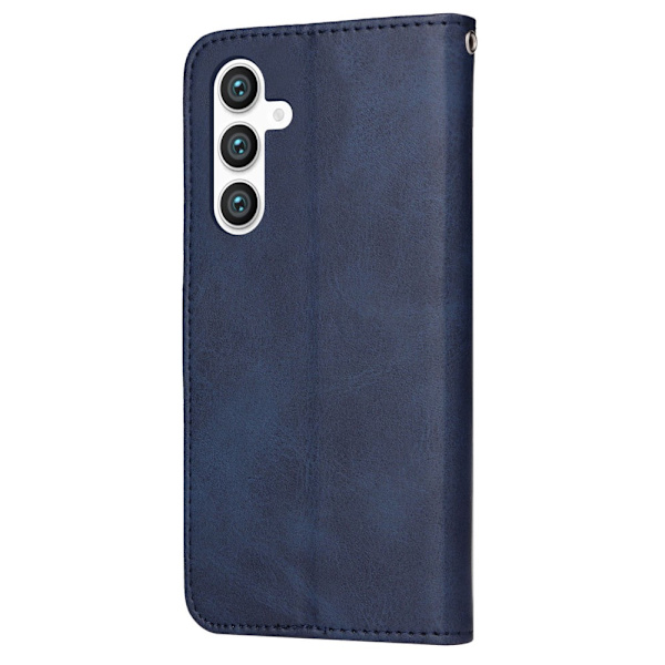 SKALO Samsung S23 FE PU-læder Pungetui - Vælg farve Blue