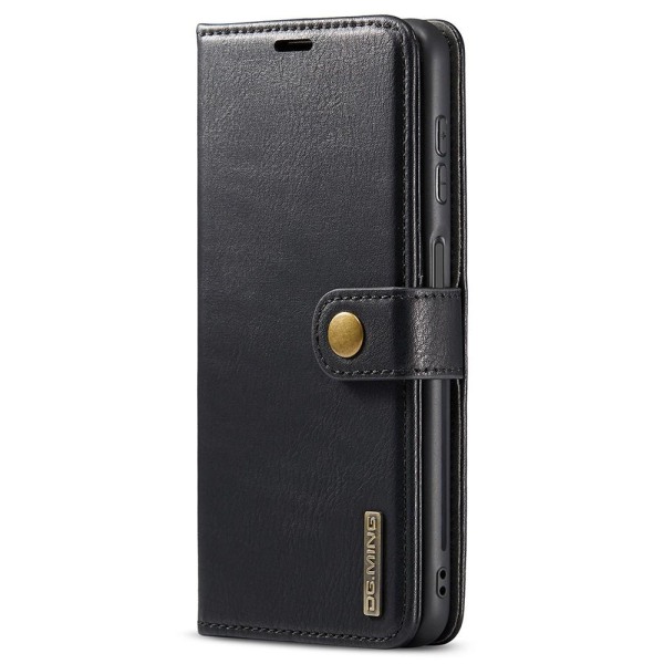 DG MING Samsung A13 5G 2-in-1 magneetti lompakkokotelo - Musta Black