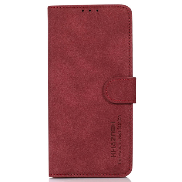SKALO Motorola ThinkPhone 5G KHAZNEH Lompakkokotelo PU-nahasta - Punainen Red