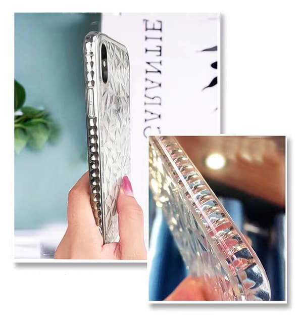 Extra tåligt 3D Diamant TPU iPhone 7/8 Pink
