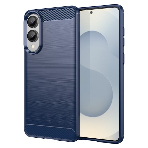 SKALO Samsung S25 Edge Armor Carbon Cover - Vælg farve Blue