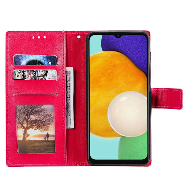 SKALO Samsung A04s 4G Mandala Plånboksfodral - Cerise Cerise