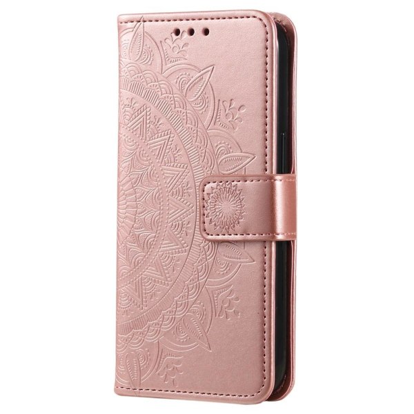 SKALO Xiaomi Redmi Note 12 4G Mandala Flip Cover - Rosa guld Pink gold