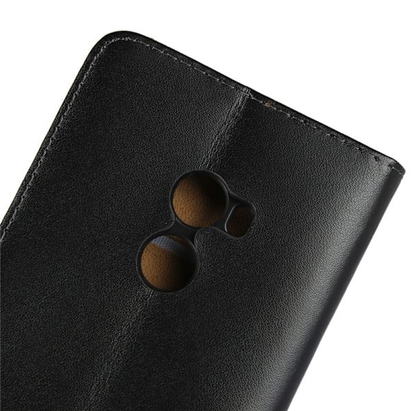 Plånboksfodral Äkta Skinn Xiaomi Mi Mix 2 Black
