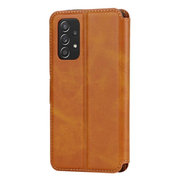SKALO Samsung A53 5G Premium Cut Plånboksfodral - Ljusbrun Ljusbrun