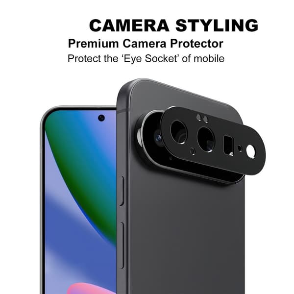 IMAK Kamerabeskyttelse i metal til Google Pixel 11 - Sort Black
