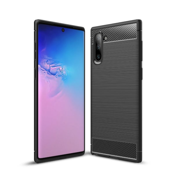 Stöttåligt Armor Carbon TPU-skal Samsung Note 10 Black