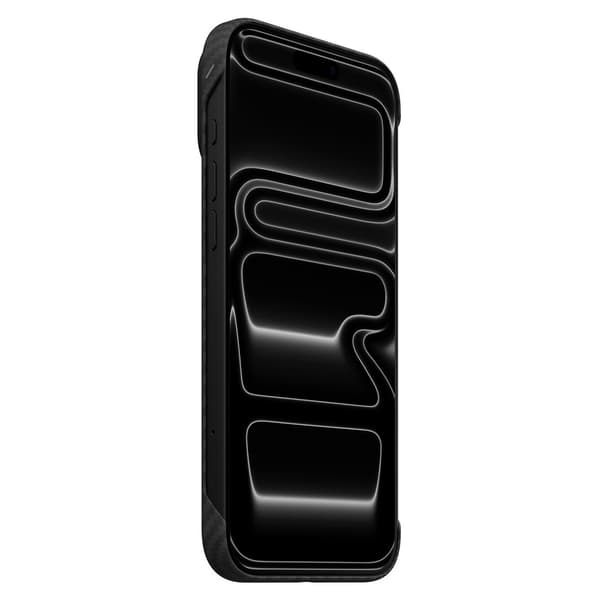 AULUMU Aramid Fiber Cover til iPhone 18 Pro Max - Sort Black