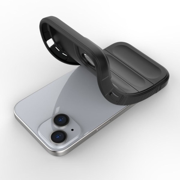 SKALO iPhone 15 Rugged Bumpers TPU-suojakuori Grey