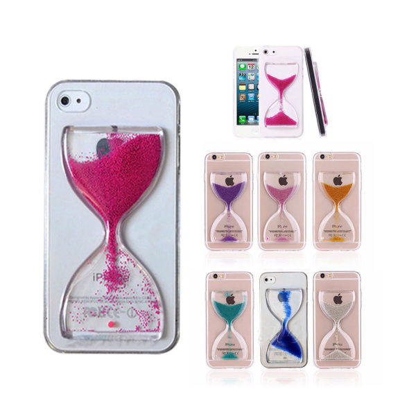 Silikonetui med timeglas iPhone 6 / 6S - flere farver Pink