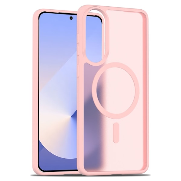SKALO Samsung S25 Edge Skin-touch Hybrid Cover - Pink Pink