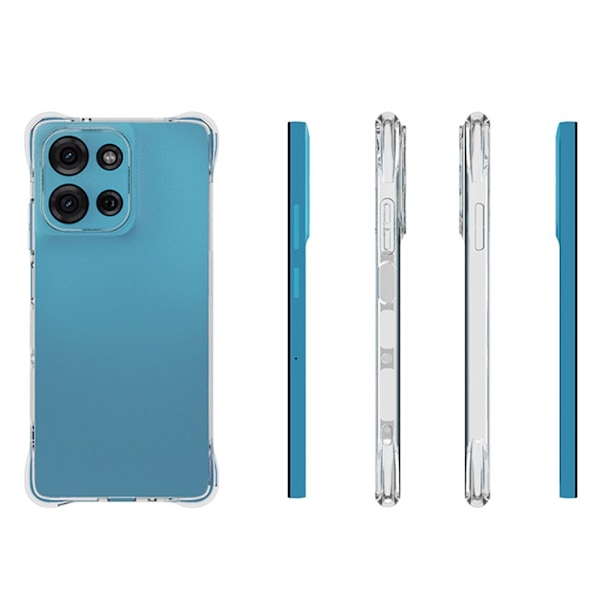 SKALO Motorola Moto G75 5G Extra strong TPU Suojakuori - Läpinäkyvä Transparent