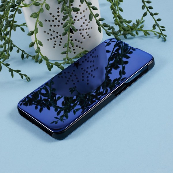 SKALO Samsung A36 5G Clear View Plånboksfodral - Blå Blå