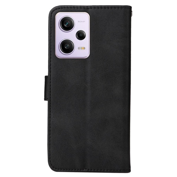 SKALO Xiaomi Redmi Note 12 Pro 5G Flip Cover m. pung i PU-læder - Sort Black