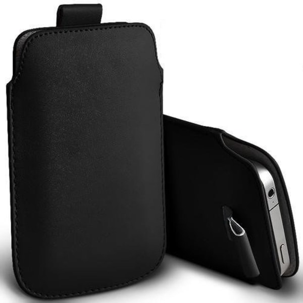Pull tab / Läderficka - Passar iPhone 5/5S/5C/SE Light blue