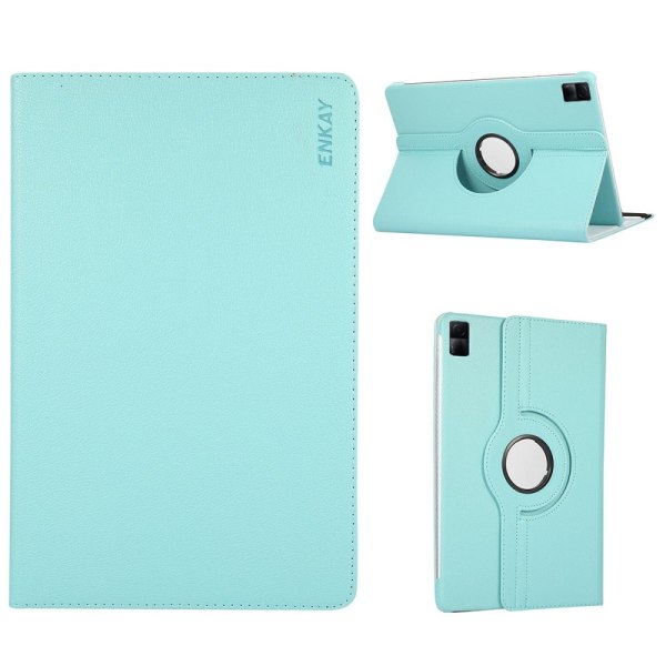 SKALO Xiaomi Redmi Pad 360 Litchi Flip Cover - Turkis Turquoise