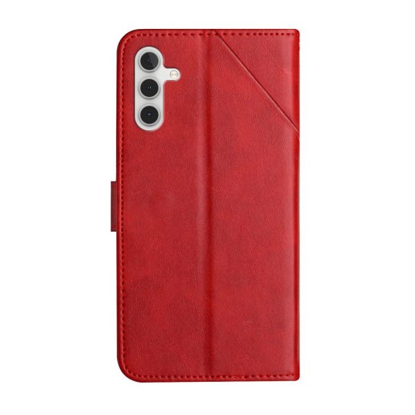 SKALO Samsung A34 5G Embossed Plånboksfodral i PU-Läder - Röd Röd