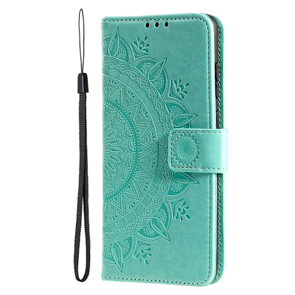 SKALO iPhone 16 Mandala Flip Cover - Turkis Turquoise