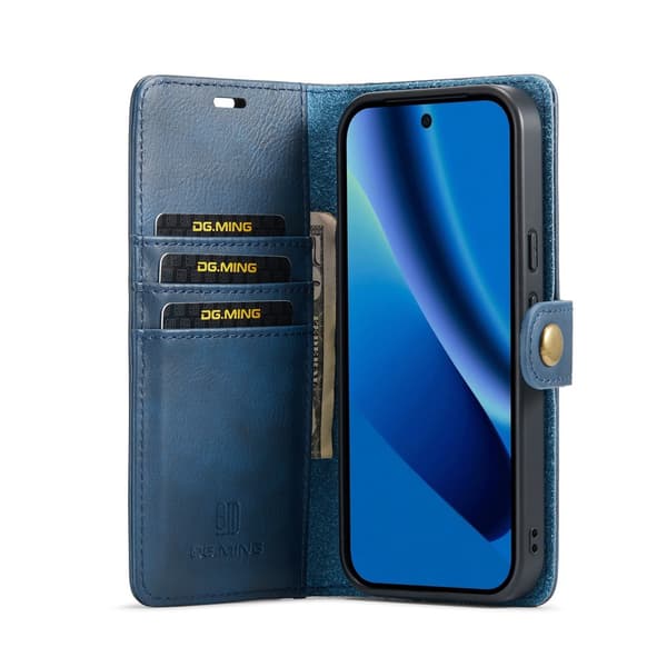 DG MING 2-i-1 Magnet Flip Cover til Google Pixel 10a - Blå Blue