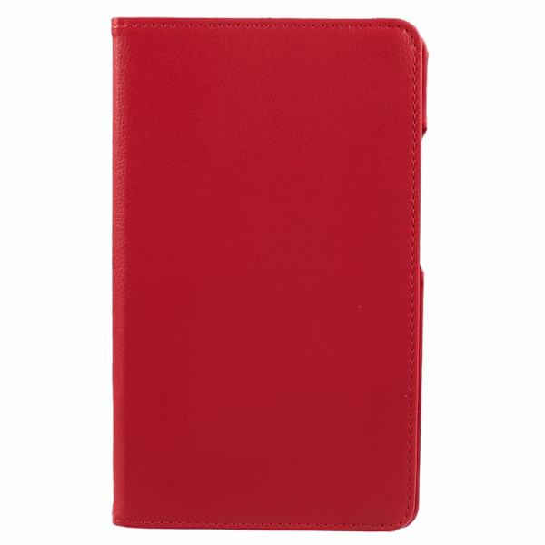 SKALO Samsung Tab A9 360 Litchi Suojakotelo - Punainen Red