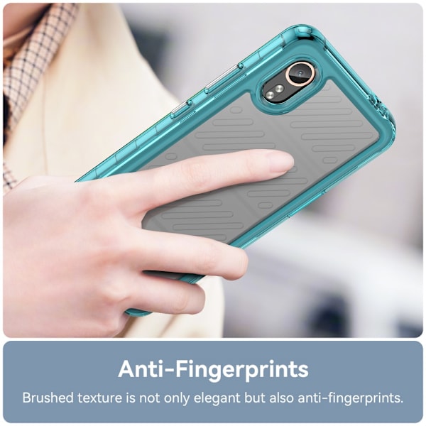 SKALO Samsung Xcover 7 Armor Hybrid Bumper Suojakuori - Turkoosi Turquoise