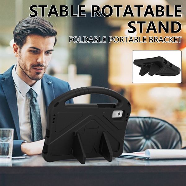 SKALO Lenovo Tab M9 Lapsikuori kahvalla ja jalustalla - Musta Black
