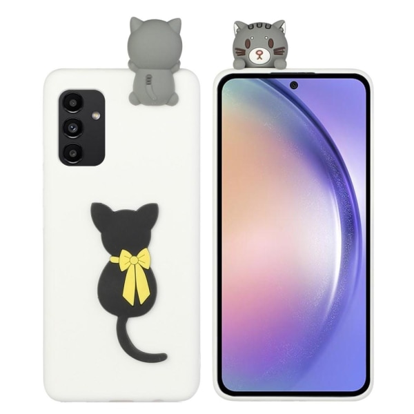 SKALO Samsung A54 5G 3D Cartoon Cover White