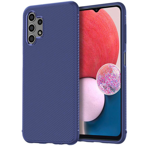 SKALO Samsung A13 4G Twill TPU-cover - Blå Blue