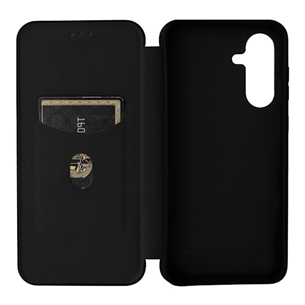 SKALO Samsung A26 5G Carbon Fiber Plånboksfodral - Svart Svart