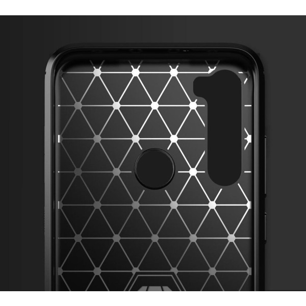 Stødsikker Armour Carbon TPU etui Xiaomi Redmi Note 8T - flere farver Black