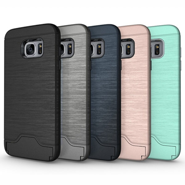 Samsung S7 | Armor skal | Korthållare - fler färger Silver