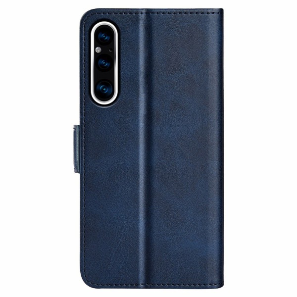 SKALO Sony Xperia 1 V Premium Wallet Flip Cover - Blå Blue