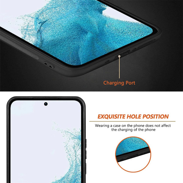 SKALO Samsung A54 5G Ormskinn PU-Läder Hybrid Skal - Grön Grön