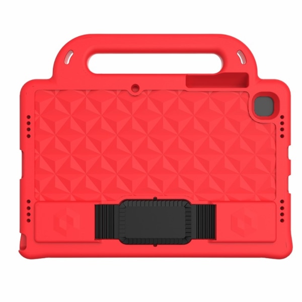 SKALO Samsung Tab S6 Lite Rhombus Kuori kahvalla - Punainen Red