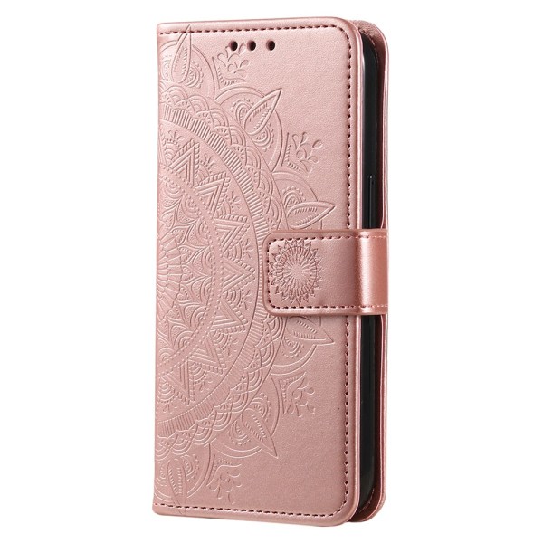 SKALO Xiaomi Redmi 13C 4G Mandala Flip Cover - Rosa guld Pink gold