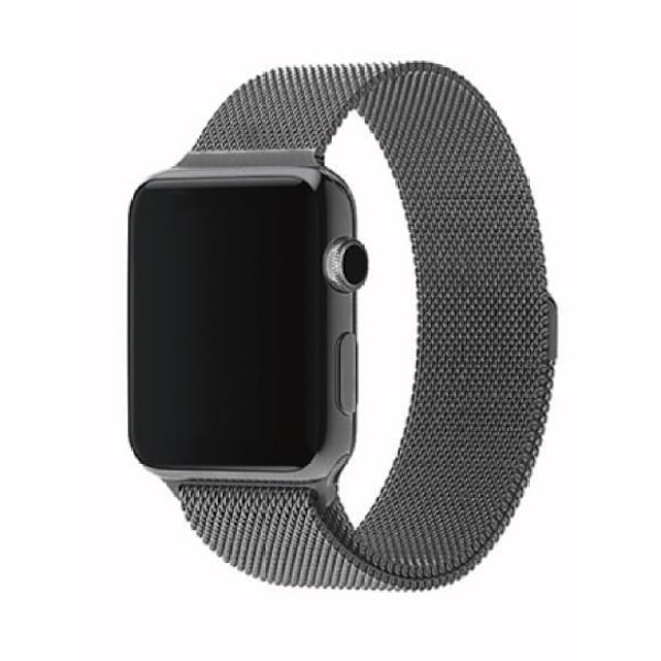 SKALO Milanese Loop Apple Watch Series 10 42mm - Fler färger Mörkgrå