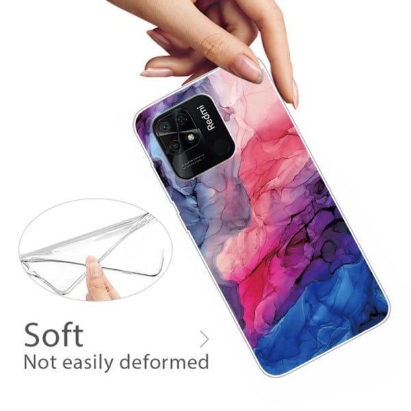 SKALO Xiaomi Redmi 10C Marmor TPU-skal - Motiv 3 multifärg